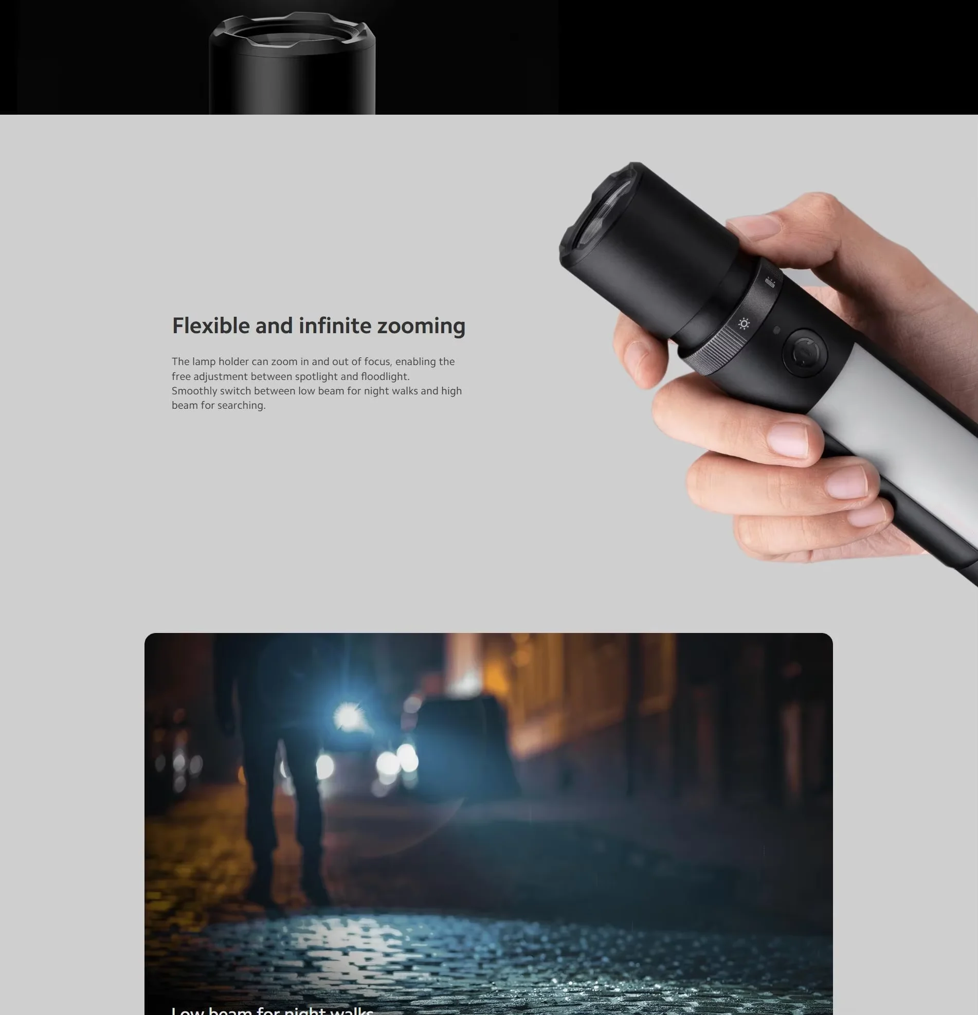 mijia multifunctional flashlight -1
