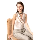 Ladies Vest Fashionalble Casual Sleeveless Satin Ladies Vest