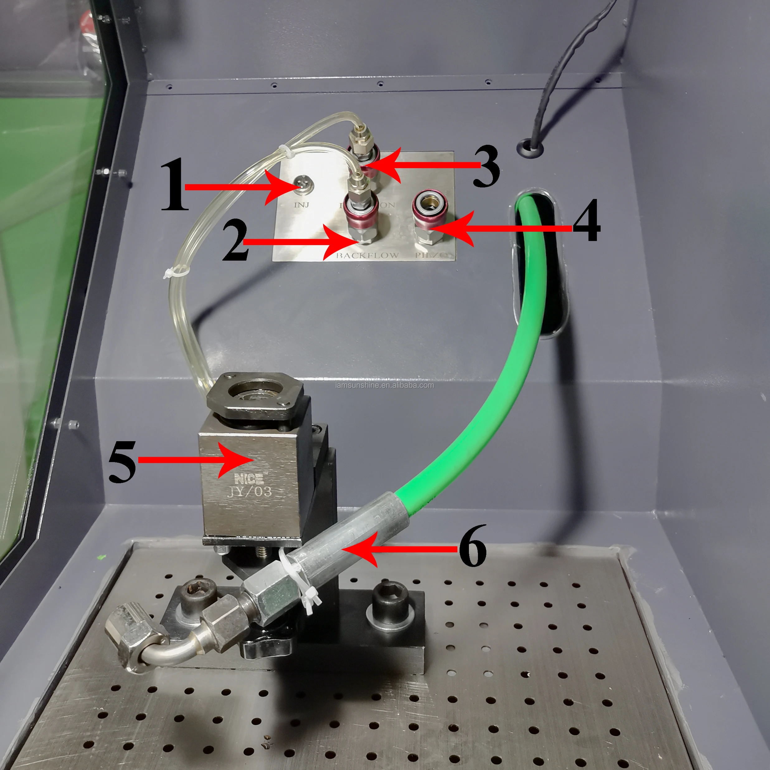 common rail injector test bench CRS-206C with piezo injector cr205 dts205 nts205