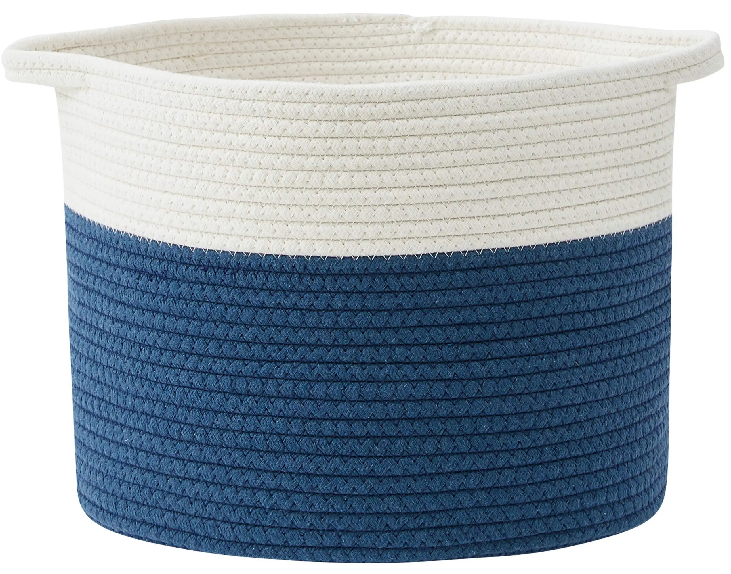 handmade cotton rope storage basket woven cotton rope storage