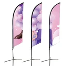 Good Quality Flying Banner 2..8m Feather Flag With Custom Logo