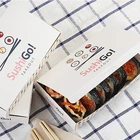 Paper Paper Custom Made 2021 New Disposables Takeaway Paper Sushi Take Away Box For Food Delivery