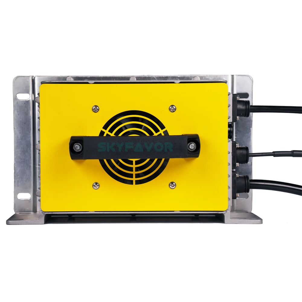 Custom 84V lifepo4 battery charger 84V 25A high power smart automatic waterproof on board 84 volt 28S lifepo4 batteries charger