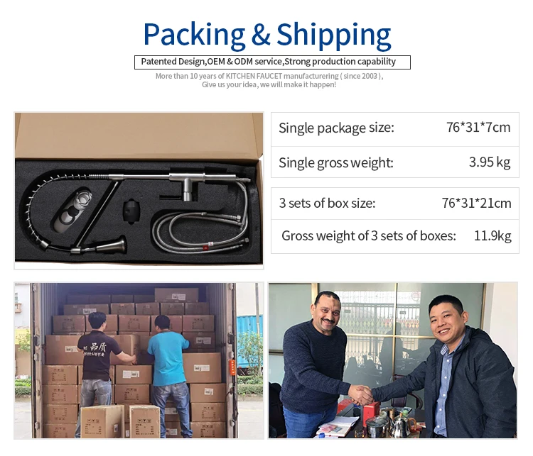 New single handle water tap kitchen faucet stainless steel hot and cold water tap for kitchen