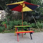 Picnic Table With Umbrella High Quality Bench Picnic Wooden Outdoor Kid Table And Chairs With Umbrella