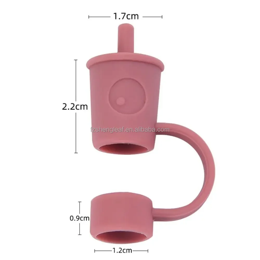 product silicone straw tips cover topper charms dust proof reusable for tumbler drinking bar accessories straw cover caps protectors-5