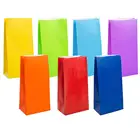 Amazon 50 Amazon Hot Sale Kraft Paper Popcorn Bag With Pure Color Printing For Parties 50 Pcs Per Bag
