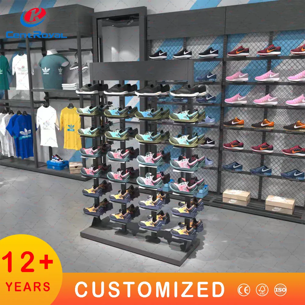 Custom Retail Shop Sandals Sports Slipper Racks For Store Shoe Display