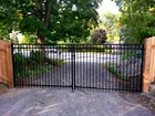 Gate Aluminum Farm Entrance Gate Metal Driveway Fence Gate
