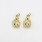 Plated Buddha Charm Real 14K Gold Plated Zinc Alloy Charm For Bracelet Making DIY Jewelry Making 11x15mm