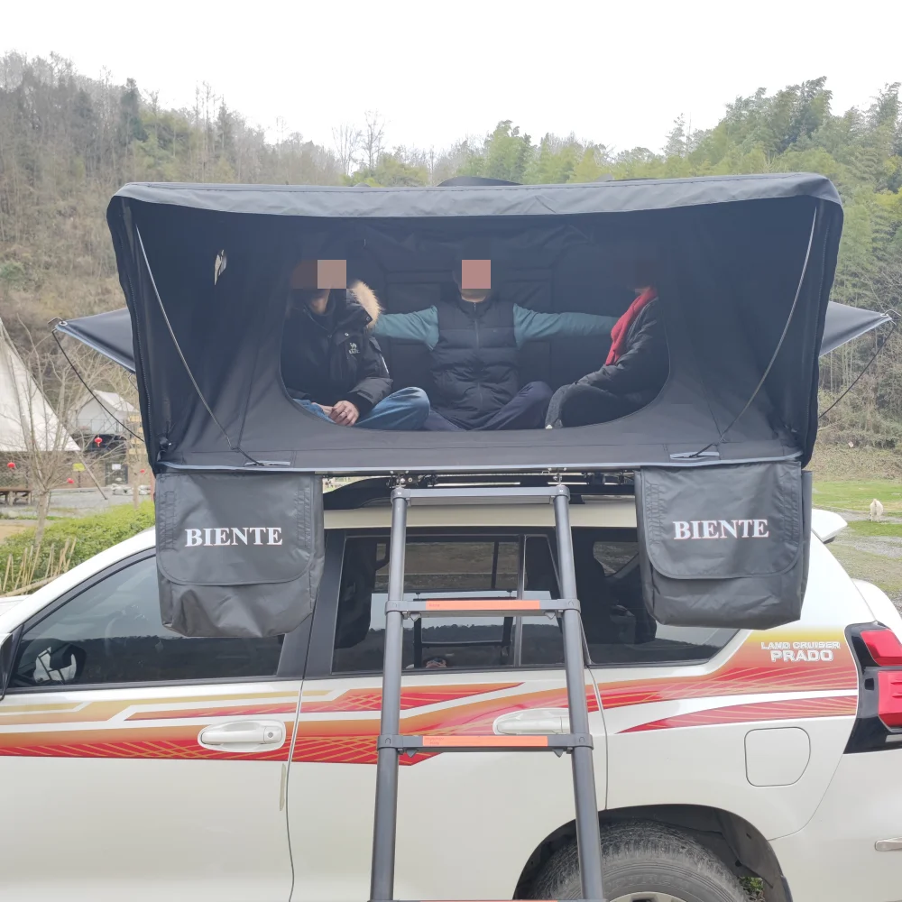 Large Space 210x160x110cm Quick Automatic Opening Customizable Roof Top Tent for 4-Person Camping