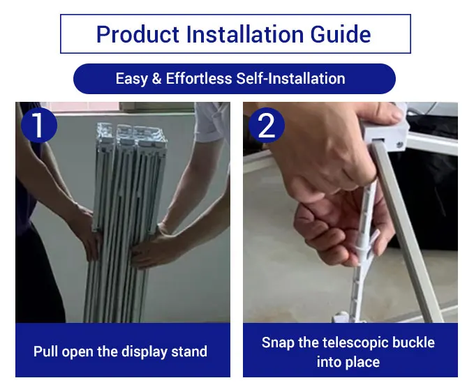 Customized Aluminum Alloy Pop-Up Display Stand for Trade Shows Hbc527ea293624ae2bfd4fb29c09e135ap