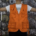 Vest Casual Workwear Vest Custom Cargo Design Windbreaker Multi Pocket Workwear Vest For Men