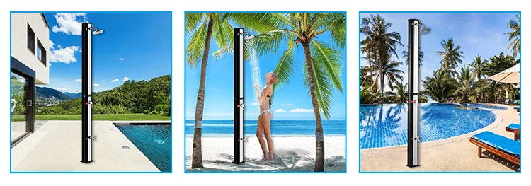 40L Large-Capacity Shower Column Aluminum Outdoor Portable Poolside S
