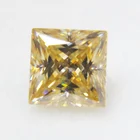 Yellow Double Jewelry Princess Cut Yellow Moissanite Diamond With GRA Certificate