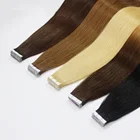 Hair Extensions 24 Hours Fast Shipping Double Drawn Human Hair Balayage Color Brazilian Hair Bundles Remy Tape In Hair Extensions