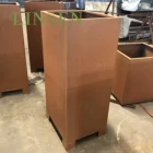 Plant Planter Box Outdoor Metal Fabrication Plant Pot Corten Steel Planter Weathering Steel Planter Box