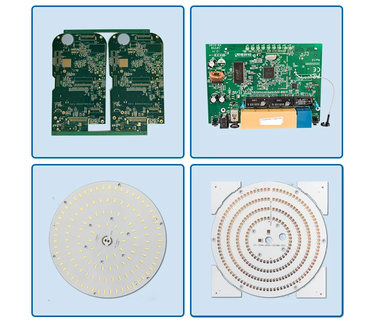 Aluminum PCB Metal Core PCB Board with 1oz Copper Thickness 1.6mm Board Thickness and 0.2mm Min. Hole Size