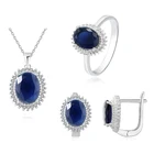 925 Silver Jewelry Silver Silver 925 Women Set Fashion Women 925 Silver Luxury Heart Jewelry Set