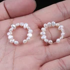Pearl Earrings Earringspearl Earrings Drop Earrings Wholesale 3-4mm Baroque Pearl Ear Cuffs Thread Earrings