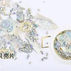 Nail 3d Nail Art Multi-size Shell Beads Crystal Rhinestones Glitter 3D Nail Art Decorations ND7