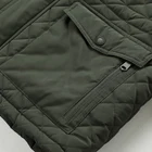 Quilt Jacket Chaqueta De Invierno Custom Polyester Full Zip Classic Quilt Windbreak Jacket Men Winter Outdoor