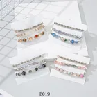 Beads Bracelets Fashion Jewelry Glass Beads Natural Stone String 3 Sets Beaded Bracelets