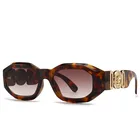 Brands Sunglasses Men Women Designer Shades Luxury Famous Brands Large 1 Piece Oversized Gold V Sunglasses