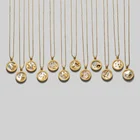 Jewelry Hot Selling Silver Jewelry Zodiac Necklace 925 Sterling Silver Gold Plated Shells Pendant Necklace
