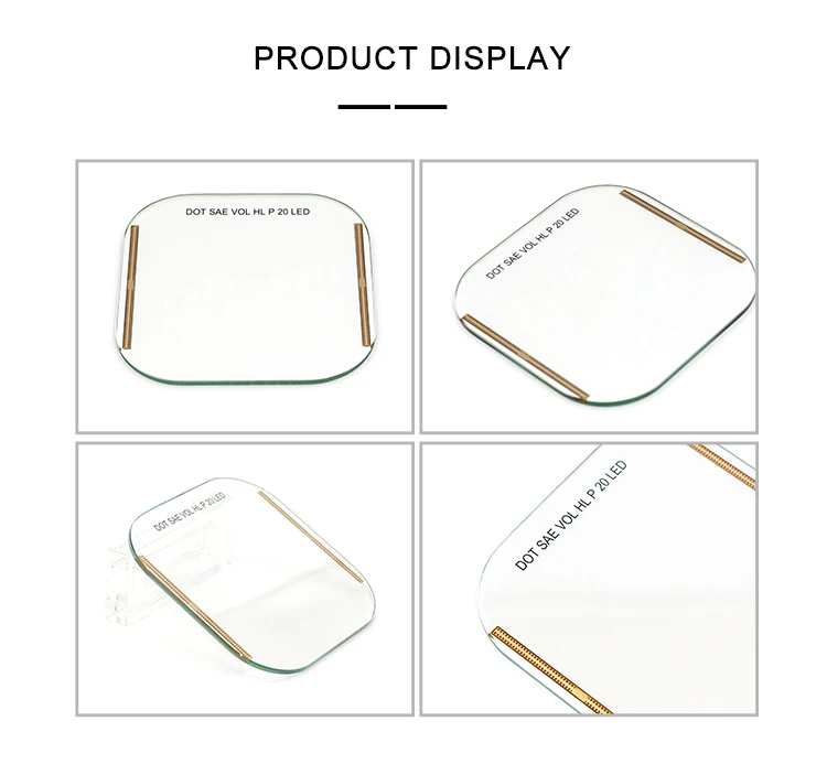 Micro circuit boards on both sides of tempered high temperature glass for heating panels of small household appliances