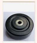 Wheels Rubber Rubberrubber Flat Free Standard Solid Wheels 5 Inch Black Rubber ESD Castor 125mm