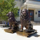 Garden Decorative Outdoor Metal Animal Sculpture Life Size Bronze Lion Statue
