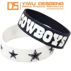Bangles Bangles Cheap Hot Wholesale Custom Name Bangles Football Hockey Team Logo Silicone Bracelet Bangles
