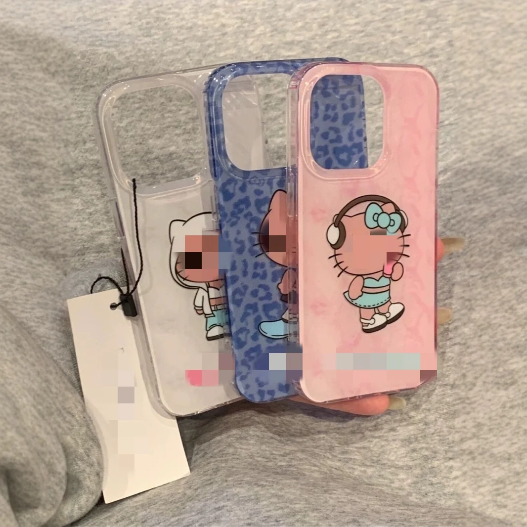 Cute KT Cute leopard print skateboard KT is suitable for iPhone 16, iPhone 15 ProMax/14 phone cases, 13 new high-end Hbc7278e80de44043aea4488f82d683b5p