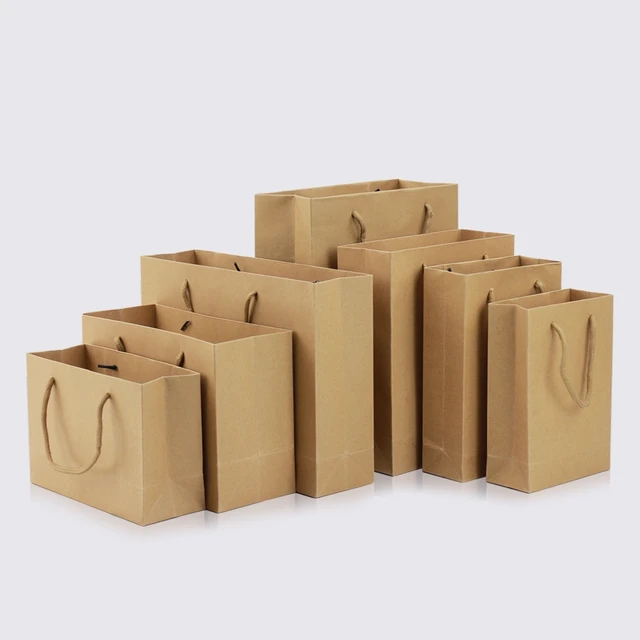 Kraft Paper Tote pouch Advanced Minimalist Gift Packaging Paper Pouch Support customized Service for Paper Pouch Wholesale