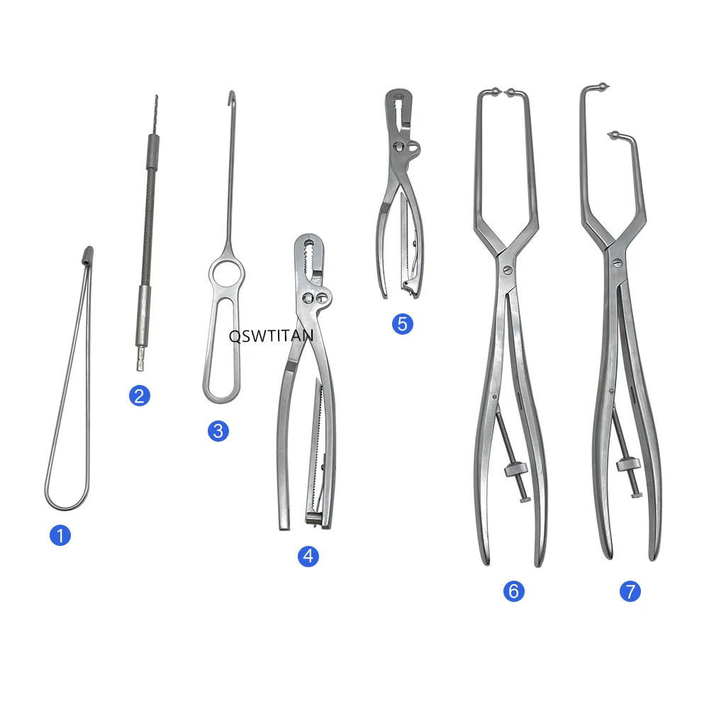 Orthopedic Set Pelvic Reconstruction Plate Instrument Set With