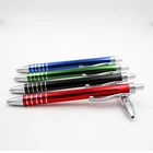 Pen Promotion Click Push Down Type Metal Ballpoint Pen With Custom Logo For Promotion And Office And School