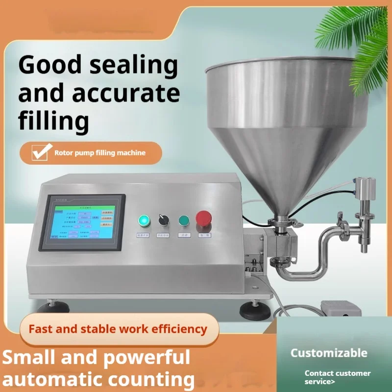 Rotary Gear Pump Grease Thick Liquid Weighing Cream Filling Machine Semi Automatic 0