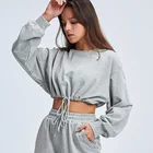 Women 2021 Fashion Streetwear Women 2 Peice Hoodie Pantsuit Fitness Jogging Pants Yoga Running Jogger Sets