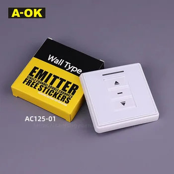 A-OK AC125-01 Single Channel Wall mount Type Emitter free stickers Mounting Touch Screen Remote Control For Curtain Motor