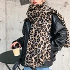 Soft Scarf Soft Pashmina Soft Knitted Leopard Print Long Thick Shawl Scarf