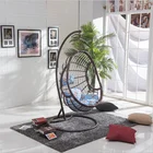 Swing Hot Casual Hanging Chair PE Rattan Wicker 1 Personal Swing Chair In Outdoor Factory Wholesale
