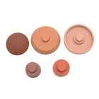Educational OEMToddler Tower Mushroom Toys Silicone Stacking Toy Early Educational Silicone Sensory Toys