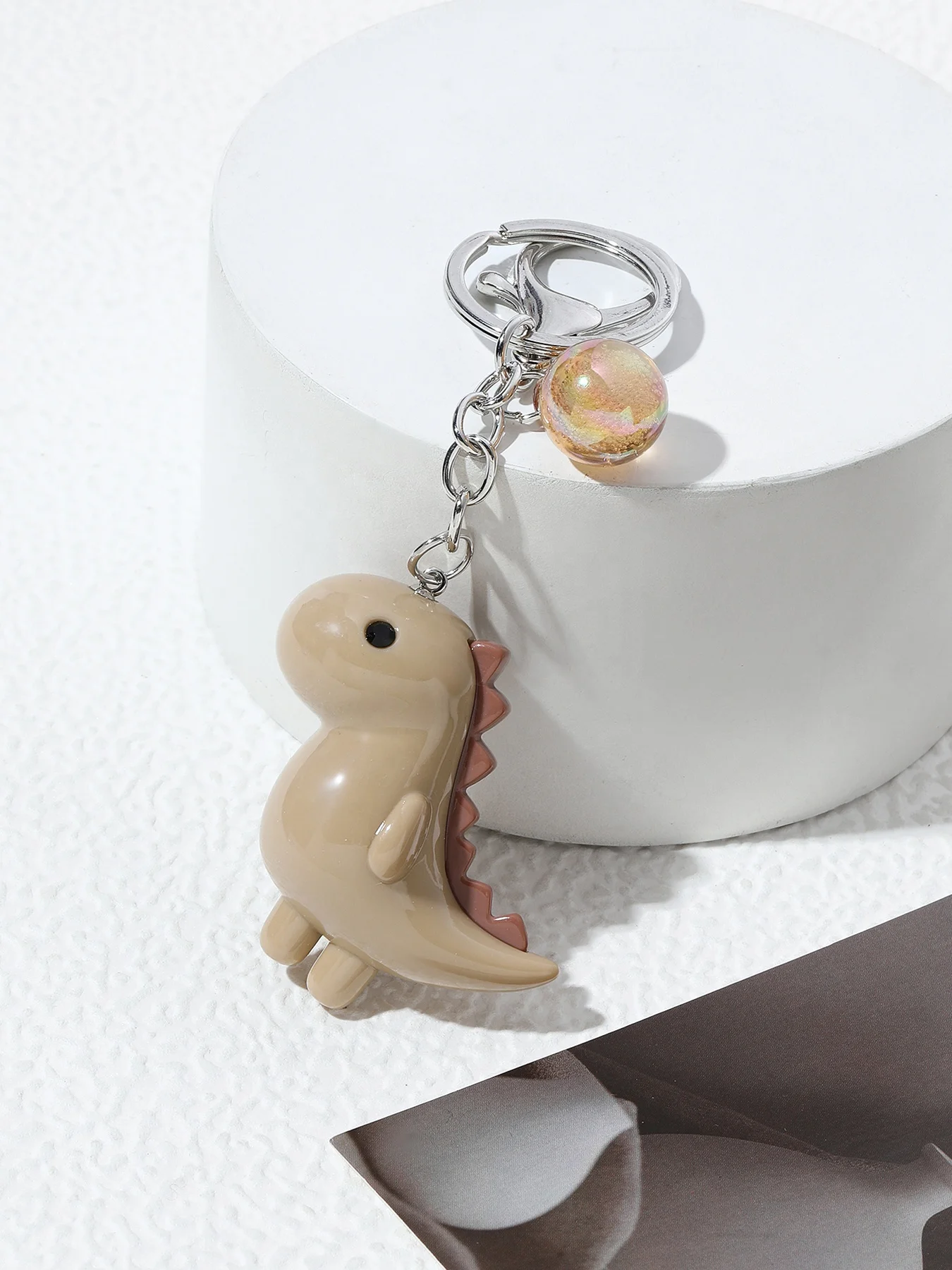 2023 Hot sale Cartoon dinosaur pendant exquisite cute small accessories bag Acrylic small dinosaur key chain