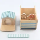Design Wooden Toy New Design Pretend Play Learning Animal Shape Wooden Blocks Noah's Ark Toy For Children