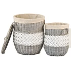 New Design Professional Large Classic Willow Wicker Woven Sundry Storage Laundry Baskets