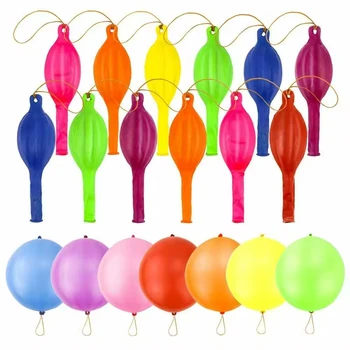 Hot Sale 18" Punch Balloons Fun Party Punching Balls With Rubber Band Handle Colorful Party Punching Balloons