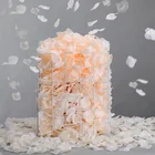 Wedding Flower For Decor For Weddings Champagne Silk Wedding Artificial Rose Flower Petals For Wedding Decoration