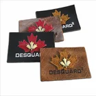 Leather Label Leather Patch Hot Pressed Embossed PU Screen Printing Logo Leather Label For Jacket