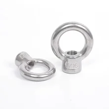 DIN582 Japanese eye  Nuts   Stainless Steel 304/316 lifting  eye  Nuts M6 M8 M10 M12 M16  M20 M24 oval eye  Nuts
